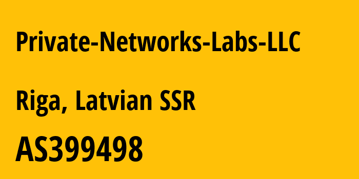 Информация о провайдере Private-Networks-Labs-LLC AS399498 Private Networks Labs LLC: все IP-адреса, network, все айпи-подсети