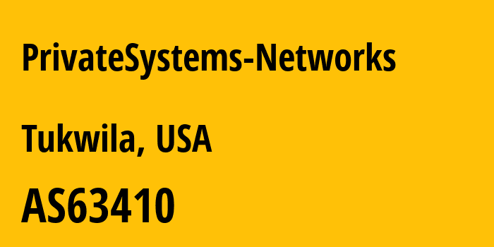 Информация о провайдере PrivateSystems-Networks AS63410 PrivateSystems Networks: все IP-адреса, network, все айпи-подсети