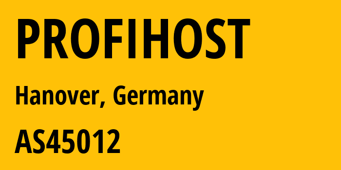 Информация о провайдере PROFIHOST AS45012 dogado GmbH: все IP-адреса, network, все айпи-подсети