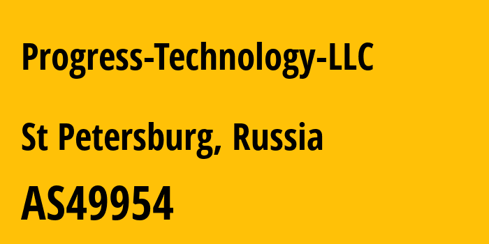 Информация о провайдере Progress-Technology-LLC AS49954 Progress Technology LLC: все IP-адреса, network, все айпи-подсети