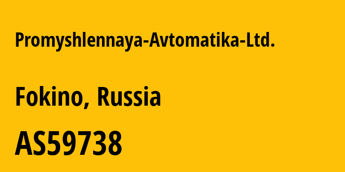 Информация о провайдере Promyshlennaya-Avtomatika-Ltd. AS59738 Promyshlennaya Avtomatika Ltd.: все IP-адреса, network, все айпи-подсети