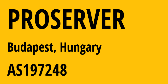 Информация о провайдере PROSERVER AS197248 Dravanet Co Ltd.: все IP-адреса, network, все айпи-подсети