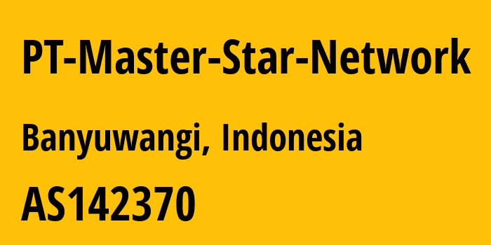 Информация о провайдере PT-Master-Star-Network AS142370 PT Master Star Network: все IP-адреса, network, все айпи-подсети