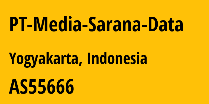 Информация о провайдере PT-Media-Sarana-Data AS55666 PT Media Sarana Data: все IP-адреса, network, все айпи-подсети