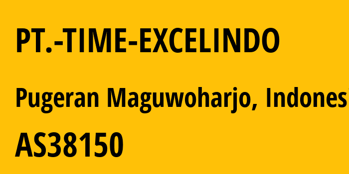 Информация о провайдере PT.-TIME-EXCELINDO AS38150 PT. TIME EXCELINDO: все IP-адреса, network, все айпи-подсети