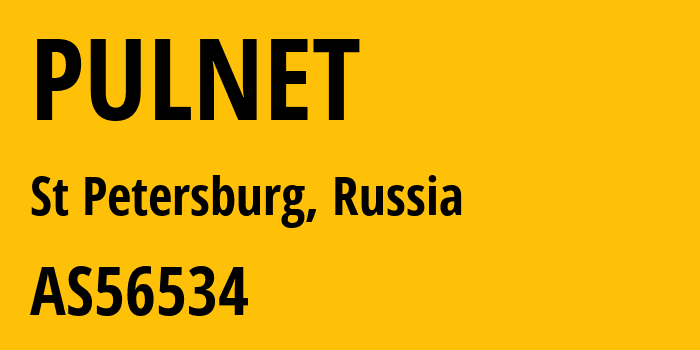 Информация о провайдере PULNET AS56534 Comfortel Ltd.: все IP-адреса, network, все айпи-подсети