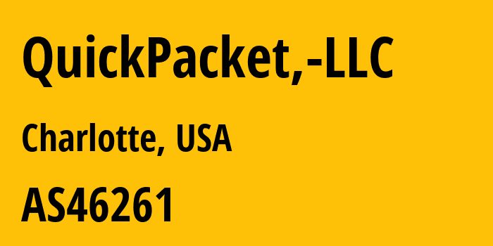 Информация о провайдере QuickPacket,-LLC AS46261 QuickPacket, LLC: все IP-адреса, network, все айпи-подсети