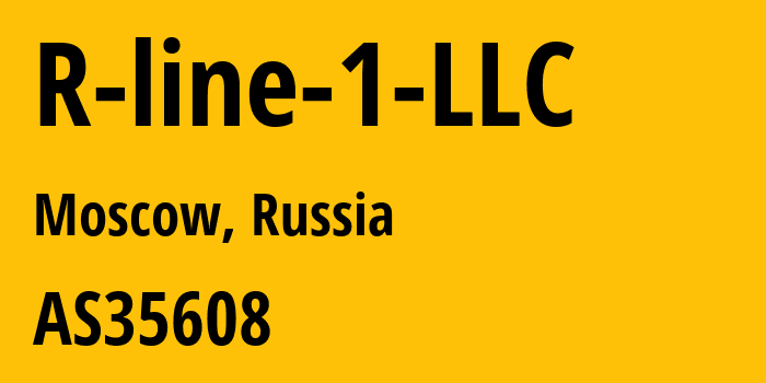 Информация о провайдере R-line-1-LLC AS35608 R-LINE 1 LLC: все IP-адреса, network, все айпи-подсети