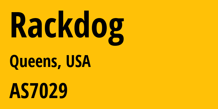 Информация о провайдере Rackdog AS7029 Windstream Communications LLC: все IP-адреса, network, все айпи-подсети