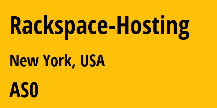 Информация о провайдере Rackspace-Hosting : все IP-адреса, network, все айпи-подсети