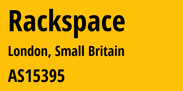 Информация о провайдере Rackspace AS15395 Rackspace Ltd.: все IP-адреса, network, все айпи-подсети