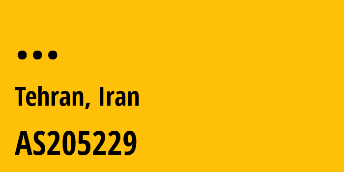 Информация о провайдере Rahnamoun-Rayaneh-Robat-Karim-Company-Ltd. AS205229 Wireless Client: все IP-адреса, network, все айпи-подсети