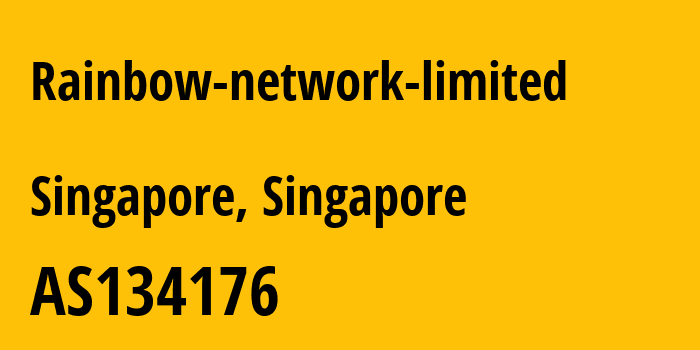 Информация о провайдере rainbow-network-limited AS138968 rainbow network limited: все IP-адреса, network, все айпи-подсети