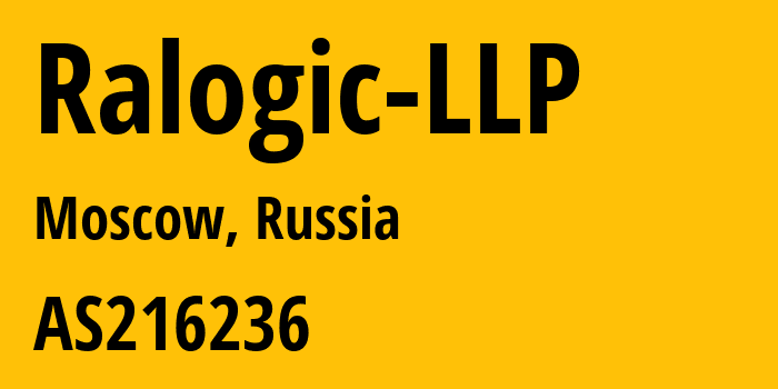 Информация о провайдере Ralogic-LLP AS216236 RALOGIC LLP: все IP-адреса, network, все айпи-подсети