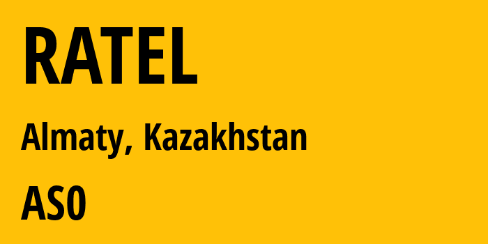 Информация о провайдере RATEL : все IP-адреса, network, все айпи-подсети