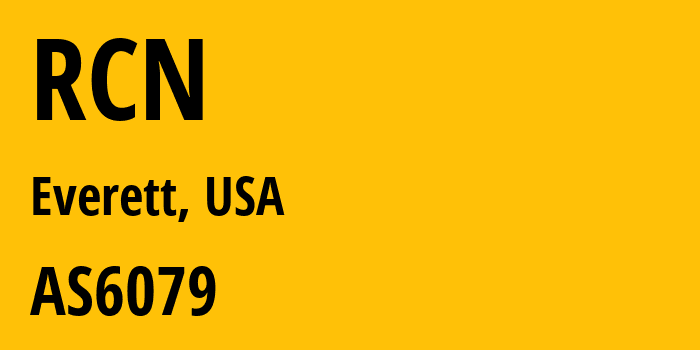 Информация о провайдере RCN AS6079 RCN: все IP-адреса, network, все айпи-подсети