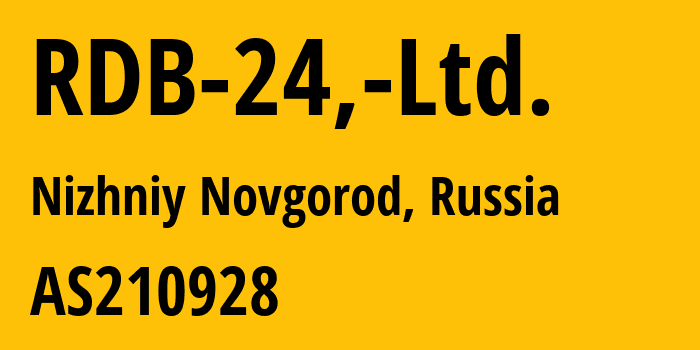 Информация о провайдере RDB-24,-Ltd. AS210928 RDB 24, Ltd.: все IP-адреса, network, все айпи-подсети