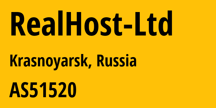 Информация о провайдере RealHost-Ltd AS51520 RealHost Ltd.: все IP-адреса, network, все айпи-подсети