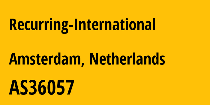 Информация о провайдере Recurring-International AS36057 Webair Internet Development Company Inc.: все IP-адреса, network, все айпи-подсети