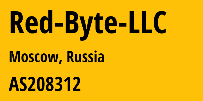 Информация о провайдере Red-Byte-LLC AS208312 Red Byte LLC: все IP-адреса, network, все айпи-подсети