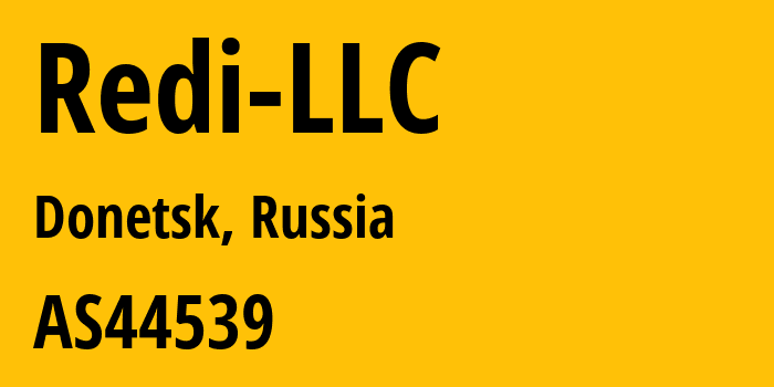 Информация о провайдере Redi-LLC AS44539 Redi LLC: все IP-адреса, network, все айпи-подсети