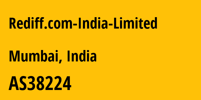 Информация о провайдере Rediff.com-India-Limited AS38224 Rediff.com India Limited,: все IP-адреса, network, все айпи-подсети