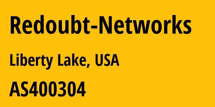 Информация о провайдере Redoubt-Networks AS400304 Redoubt Networks: все IP-адреса, network, все айпи-подсети