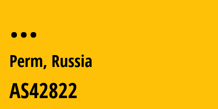 Информация о провайдере Regional-public-autonomous-institution-Multifunctional-Center-of-Perm-region AS42822 Regional public autonomous institution Multifunctional Center of Perm region: все IP-адреса, network, все айпи-подсети