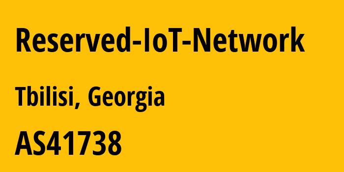 Информация о провайдере Reserved-IoT-Network AS41738 Cellfie Mobile LLC: все IP-адреса, network, все айпи-подсети