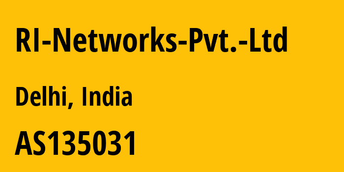 Информация о провайдере RI-Networks-Pvt.-Ltd AS135031 RI Networks Pvt. Ltd.: все IP-адреса, network, все айпи-подсети