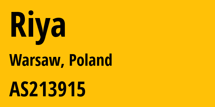 Информация о провайдере Riya AS213915 HOSTES LTD: все IP-адреса, network, все айпи-подсети
