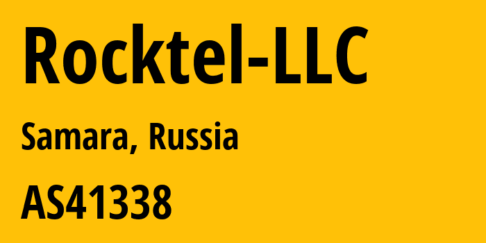 Информация о провайдере Rocktel-LLC AS41338 ROCKTEL LLC: все IP-адреса, network, все айпи-подсети