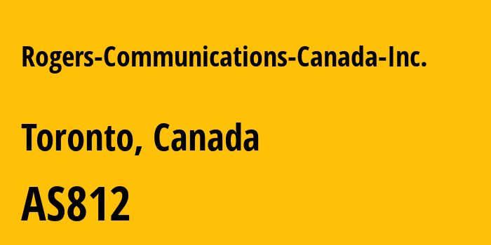Информация о провайдере Rogers-Communications-Canada-Inc. AS812 Rogers Communications Canada Inc.: все IP-адреса, network, все айпи-подсети