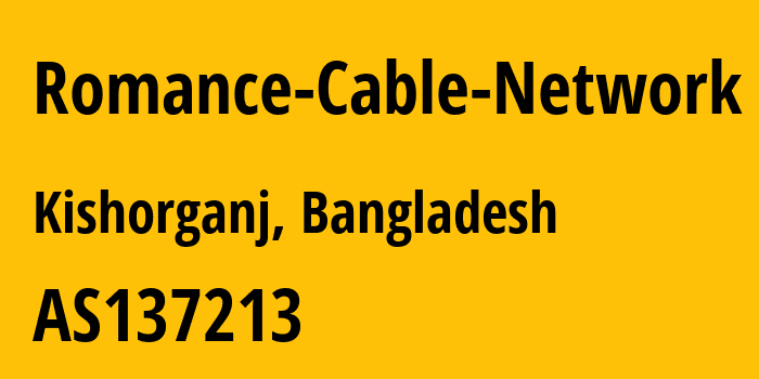 Информация о провайдере Romance-Cable-Network AS137213 Romance Cable Network: все IP-адреса, network, все айпи-подсети
