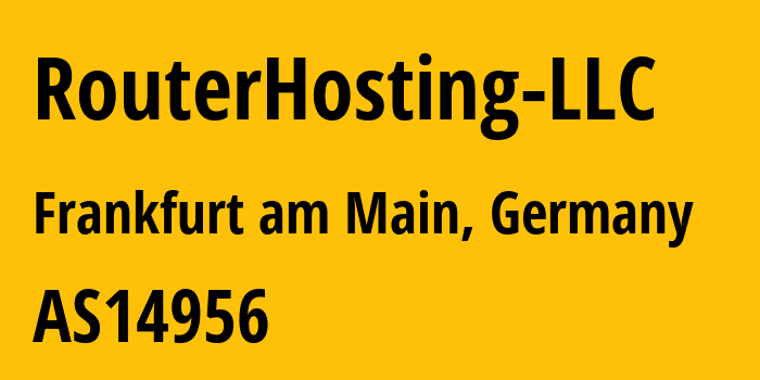 Информация о провайдере RouterHosting-LLC AS14956 RouterHosting LLC: все IP-адреса, network, все айпи-подсети