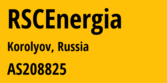 Информация о провайдере RSCEnergia AS208825 REDLINE OOO: все IP-адреса, network, все айпи-подсети