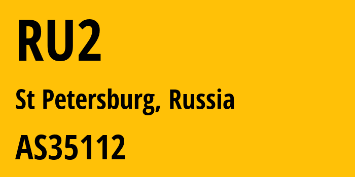 Информация о провайдере RU2 AS35112 GBN group Ltd: все IP-адреса, network, все айпи-подсети