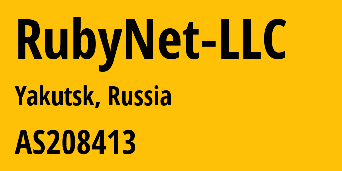 Информация о провайдере RubyNet-LLC AS208413 RubyNet LLC: все IP-адреса, network, все айпи-подсети