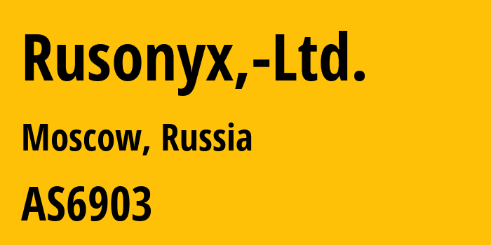 Информация о провайдере Rusonyx,-Ltd. AS41535 LLC ASTRA CLOUD: все IP-адреса, network, все айпи-подсети