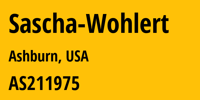 Информация о провайдере Sascha-Wohlert AS211975 Sascha Wohlert: все IP-адреса, network, все айпи-подсети