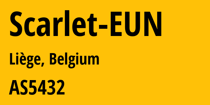 Информация о провайдере Scarlet-EUN AS5432 Proximus NV: все IP-адреса, network, все айпи-подсети