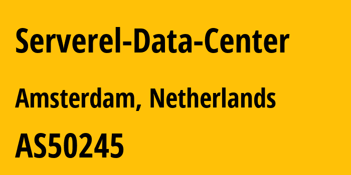 Информация о провайдере Serverel-Data-Center AS50245 Serverel Inc.: все IP-адреса, network, все айпи-подсети