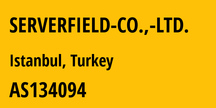 Информация о провайдере SERVERFIELD-CO.,-LTD. AS134094 Serverfield Co., Ltd.: все IP-адреса, network, все айпи-подсети