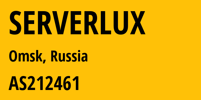 Информация о провайдере SERVERLUX AS212461 Nemtcov Nikolai Alexandrovich: все IP-адреса, network, все айпи-подсети