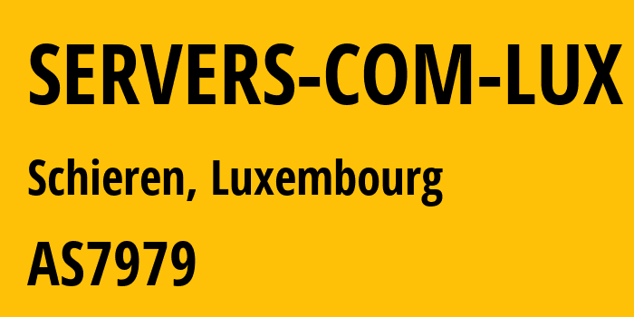 Информация о провайдере SERVERS-COM-LUX AS7979 Servers.com, Inc.: все IP-адреса, network, все айпи-подсети