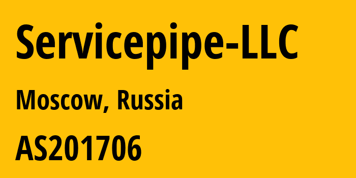 Информация о провайдере Servicepipe-LLC AS201706 SERVICEPIPE LLC: все IP-адреса, network, все айпи-подсети