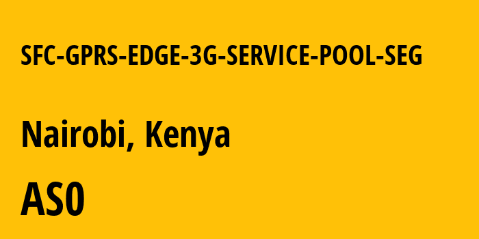 Информация о провайдере SFC-GPRS-EDGE-3G-SERVICE-POOL-SEG : все IP-адреса, network, все айпи-подсети