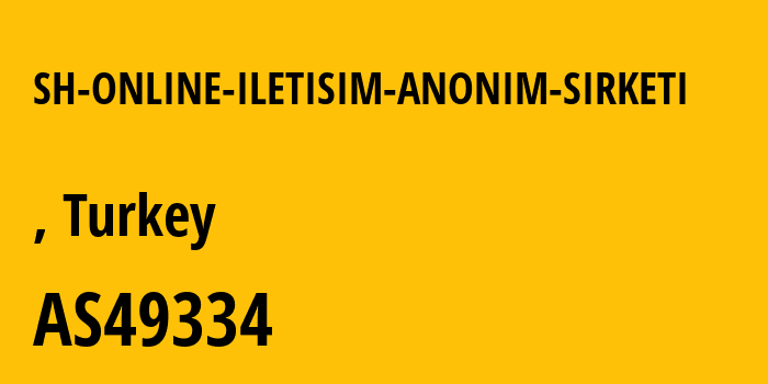 Информация о провайдере SH-ONLINE-ILETISIM-ANONIM-SIRKETI AS49334 SH ONLINE ILETISIM ANONIM SIRKETI: все IP-адреса, network, все айпи-подсети