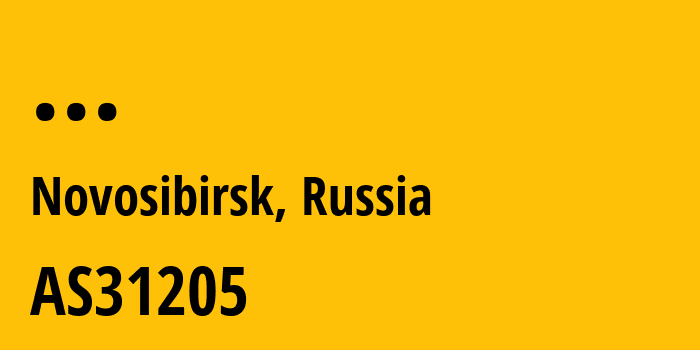 Информация о провайдере Siberian-Branch-of-PJSC-MegaFon---Novosibirsk-Mobile AS31205 PJSC MegaFon: все IP-адреса, network, все айпи-подсети