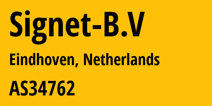 Информация о провайдере Signet-B.V AS34762 Combell NV: все IP-адреса, network, все айпи-подсети